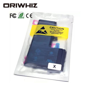 100% Original Full Capacity Zero Cycle Battery for ap 11 XR 4S 5G 5S 5C 6S 6plus 7 8 Plus XBatteries Replacement with Battery Sticker - ORIWHIZ