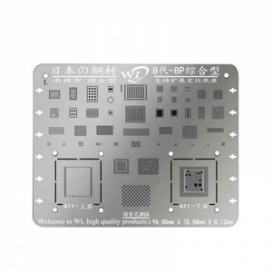 10pcs WL Multi-purpose IC Chip BGA Reballing Stencil Templates For 6 7 8 X XS MAX XR BGA IC Repair Template Heating Net - ORIWHIZ
