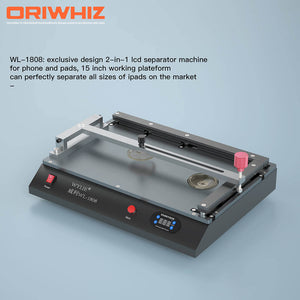 WL-1808 2 in 1 LCD Separator Machine for Phone and Pads 15 inch Working Platform for Most Pad Size