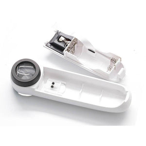 20X 21mm Straight Handle Magnifying Glass loupe with 2 LED Lights Illuminated Pocket Magnifier for Analysis Iridology MG6B-1B - ORIWHIZ