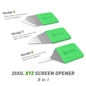2UUL DA91 XYZ Screen Open Tool for Mobile Phone Screen Disassembler 0.1mm Stainless Steel Card Removal Repair Blade Pry Piece - ORIWHIZ