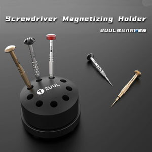 2UUL ST51 Multifunctional Rotatable Magnetizing Holder Screwdriver Stand Tweezer Organizer Tool 9-Hole - ORIWHIZ