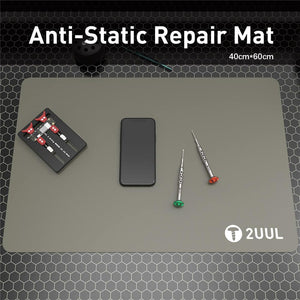 2UUL ST91 Grey Anti-Static Mat 40*60cm Heat Resistance Soldering Station Silicon Work Mat for BGA Welding Rework - ORIWHIZ