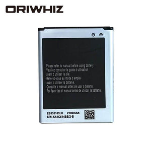 3.8v 2100mAh lithium ion polymer mobile phone replaceable battery EB535163LU for Galaxy Grand Duos i9082 i9080 I879 I9118 - ORIWHIZ