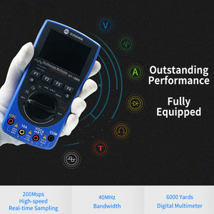 SUNSHINE DT-19MS 2 in1 Handheld Oscilloscope Digital Multimeter For Mobile Phone Repair Tester multifunction LCD Display Meter