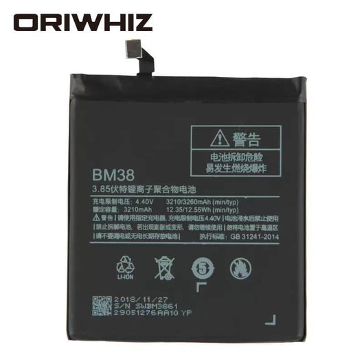 BM38 internal phone battery for mi 4S mi 4S M4S 3260mAh mobile phone lithium ion battery - ORIWHIZ