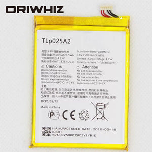 Built-in 2500mah spare battery for one-touch TLp025A2 battery - ORIWHIZ