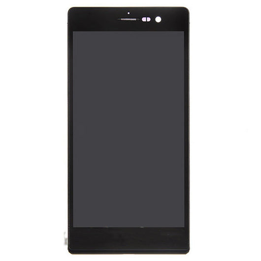 For Huawei P7 Complete Screen Assembly With Bezel Black - Oriwhiz Replace Parts