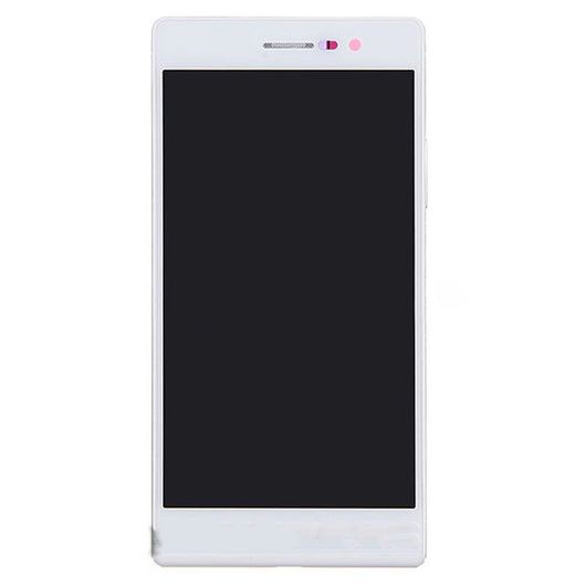 For Huawei P7 Complete Screen Assembly With Bezel White - Oriwhiz Replace Parts