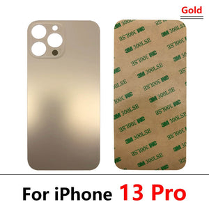 For iPhone 12 11 8 8 plus X XS MAX battery glass back glass replacement back cover housing big hole camera With stickers - ORIWHIZ