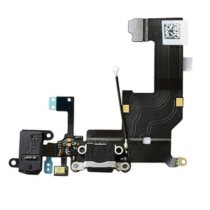 For iPhone 5 Charging Port Flex Black - Oriwhiz Replace Parts