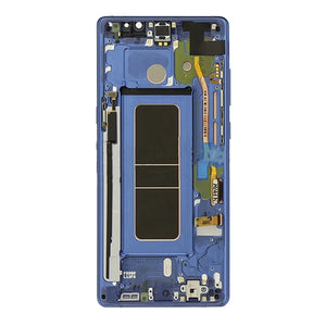 For Samsung Note 8 LCD With Touch Frame + Coral Blue Oem Pulls A grade - Oriwhiz Replace Parts