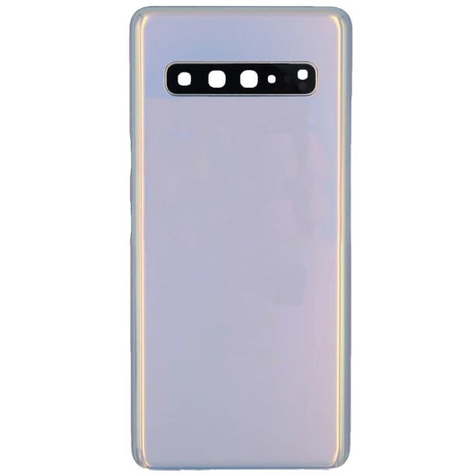 For Samsung S10 5G Back Door Crown Silver - Oriwhiz Replace Parts
