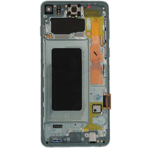 For Samsung S10 LCD with Touch Frame Prism Green - Oriwhiz Replace Parts