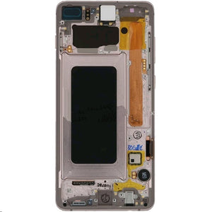 For Samsung S10 Plus LCD with Touch Frame Ceramic White - Oriwhiz Replace Parts