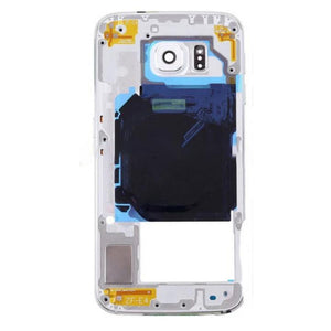 For Samsung S6 Middle Frame White - Oriwhiz Replace Parts