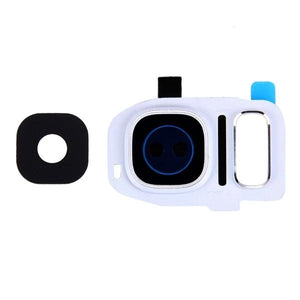 For Samsung S7 Edge Back Camera Lens White With Bezel Ring - Oriwhiz Replace Parts