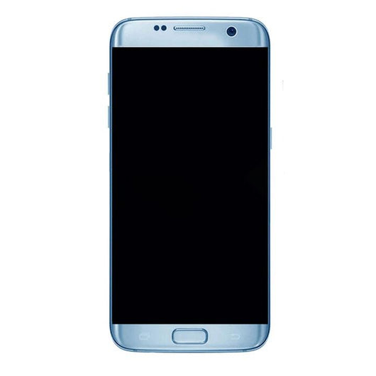 For Samsung S7 Edge LCD With Touch Frame Coral Blue - Oriwhiz Replace Parts