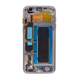 For Samsung S7 Edge LCD With Touch Frame White - Oriwhiz Replace Parts