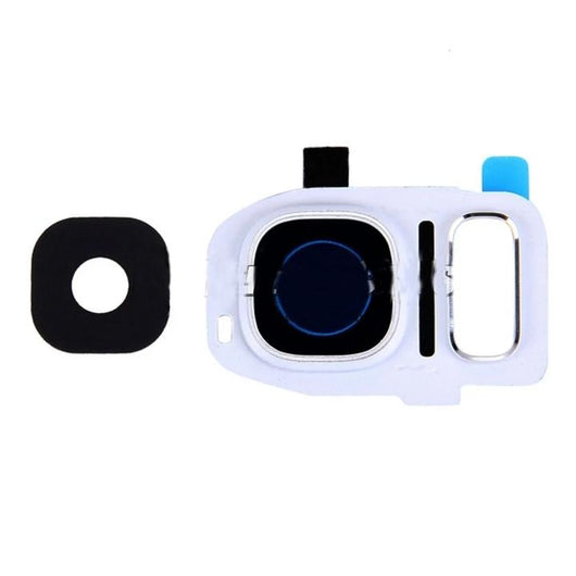 For Samsung S7/ S7 Edge Back Camera Lens White With Bezel Ring - Oriwhiz Replace Parts