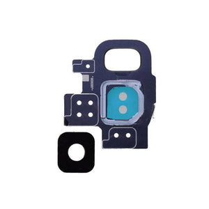For Samsung S9 Back Camera Glass Lens With Bezel Ring Coral Blue - Oriwhiz Replace Parts