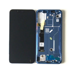For Xiaomi Mi 8 Lcd Screen Digitizer Assembly With Frame Blue - Oriwhiz Replace Parts