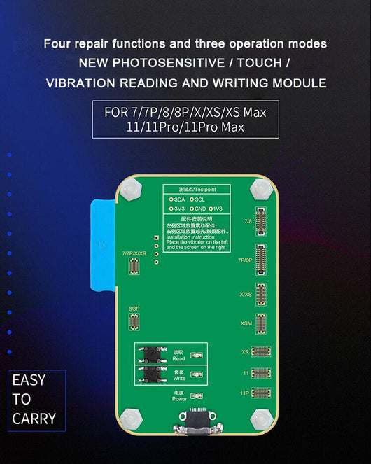 JC Pro1000s Photosensitive Data Read Write Light Sensor Programmer for iPhone LCD Touch Screen Replace - ORIWHIZ