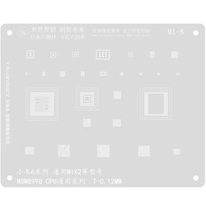 MJ BGA Reballing Solder Stencil Plant Tin Net for Xiaomi Redmi Note MSM8916/8928/MT6592 CPU Steel Mesh Tin Planting Tool - ORIWHIZ
