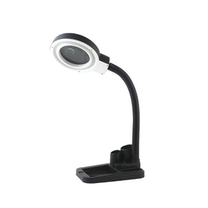 Portable Led 5x 8x Magnifier Table Lamp A808 With Pen Container And Base - ORIWHIZ