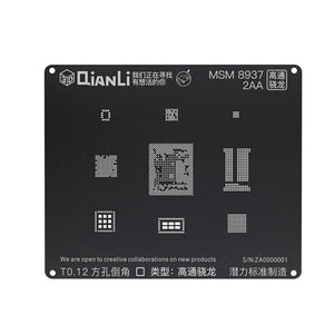 QIANLI iBlack 3D Steel mesh Reballing Stencil for Android Qualcomm EMMC MSM EMMC General DDR KIRIN 655 659 MSM 8937 2AA MTK 6582 - ORIWHIZ