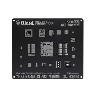 QIANLI iBlack 3D Steel mesh Reballing Stencil for Android Qualcomm EMMC MSM EMMC General DDR KIRIN 655 659 MSM 8937 2AA MTK 6582 - ORIWHIZ
