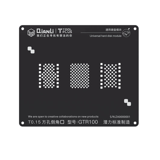 Qianli iBlack 3D Universal Hard Disk Stencil Square Hole Black Stencil for iPhone 6 7 8 - ORIWHIZ