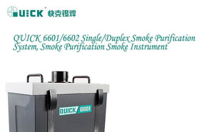 QUICK 6601 6602 Environmental Protection Smoke Purifier Smoking Instrument Single/Dual Position Smoke Purification System - ORIWHIZ