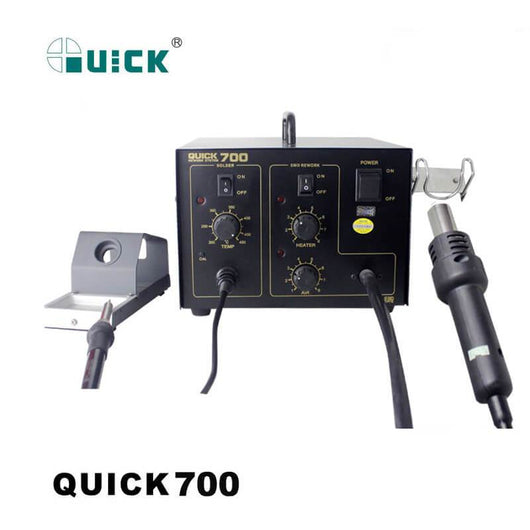QUICK 700 air pump type 2+1 lead-free hot air gun for dismantling and welding platform of anti-static electric soldering iron - ORIWHIZ