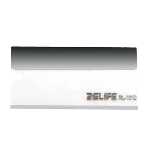 RELIFE RL-101D 20pcs Screen Glue Removal blade Metal Flat Spudger Blade Open Repair Tool kit for Mobile Phone - ORIWHIZ