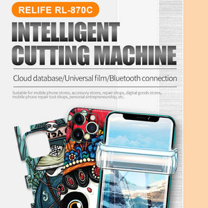 RELIFE RL-870C Intelligent Mobile phone Screen Protection Cutter Hydrogel Films plotter/Matt filters Cutting Machine for iphone - ORIWHIZ