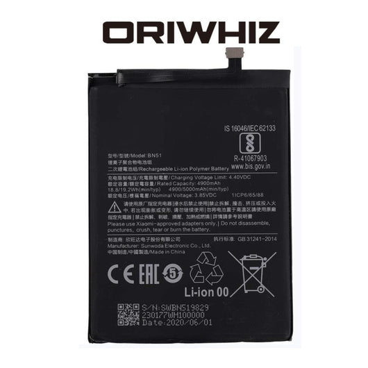 Replacement Battery BN51 Compatible with Redmi 8/8A Cell Phone Battery Factory - ORIWHIZ