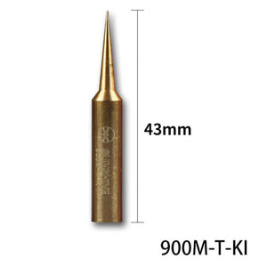 SAYTL 900M-T Copper Soldering Iron Tips High Quality Lead-free Welding tip For 936/937/938/969/8586/852D Soldering Station - ORIWHIZ