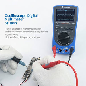 SUNSHINE DT-19MS 2 in1 Handheld Oscilloscope Digital Multimeter For Mobile Phone Repair Tester multifunction LCD Display Meter - ORIWHIZ