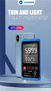 SUNSHINE DT-20N Digital Multimeter Fully Automatic High Precision Color Touch Screen AC DC Voltage Current Resistance Measuremen - ORIWHIZ