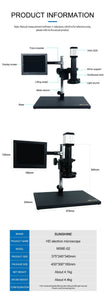 SUNSHINE MS8E-02 Digital Microscope For Electronic Soldering HD Digital Electron Microscope Camera USB LED PCB Board - ORIWHIZ