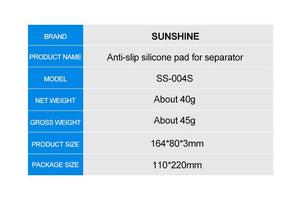 Sunshine SS-004S 7-inch mobile phone LCD separator anti-skid adsorption silicone pad, strong suction and anti-leakage - ORIWHIZ