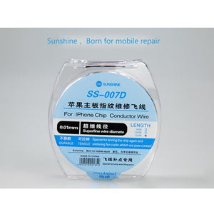 SUNSHINE SS-007D 0.01mm jump wire line linprecision flexible circuit dedicated for iphone chip repair jump conductor wire 150mm - ORIWHIZ