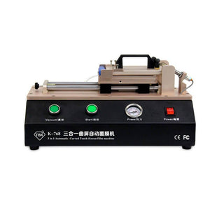 TBK-768 Newest 3 in 1 Automatic Curved Touch Screen OCA Film Laminating Machine for Curved Screen - ORIWHIZ
