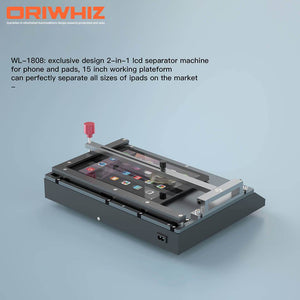 WL-1808 2 in 1 LCD Separator Machine for Phone and Pads 15 inch Working Platform for Most Pad Size - Oriwhiz Replace Parts