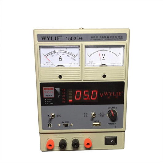 WYLIE 1503D+ Test Regulated Power Supply DC Power Supply 220V 15V 3A For phone computer repair - ORIWHIZ